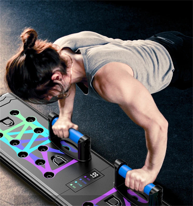 Counting Folding Push up Board Multifunctional Exercise Table Abdominal Muscle Enhancement Gym Sports Portable Fitness Equipment